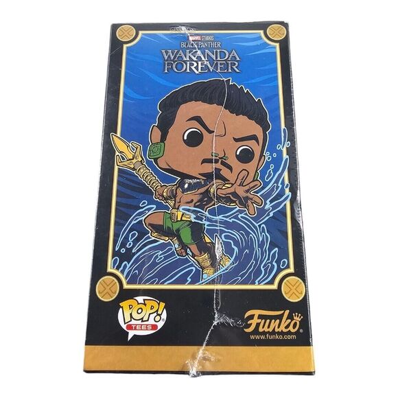 Pop! Tee Movie Wakanda Forever Namor Size 2XL Gamestop Exclusive Box NIB - Picture 2 of 4
